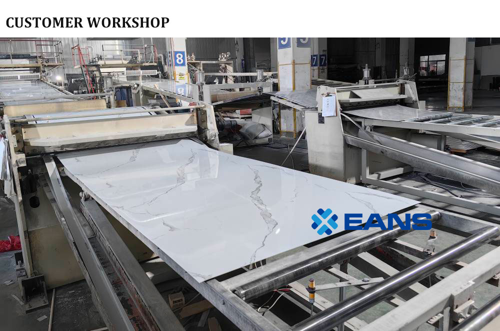 Машина для изготовления мраморных стеновых панелей из ПВХ