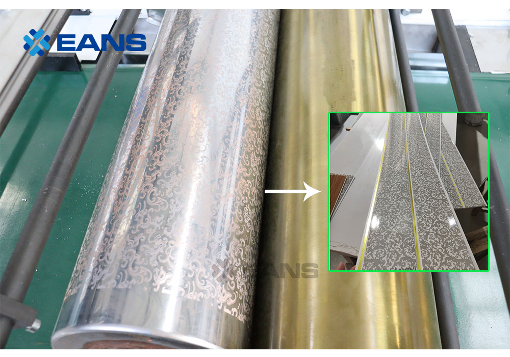 линия для нанесения покрытия на панели из ПВХ