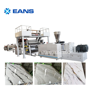 Машина для производства пластиковых панелей из ПВХ с УФ-излучением под мрамор