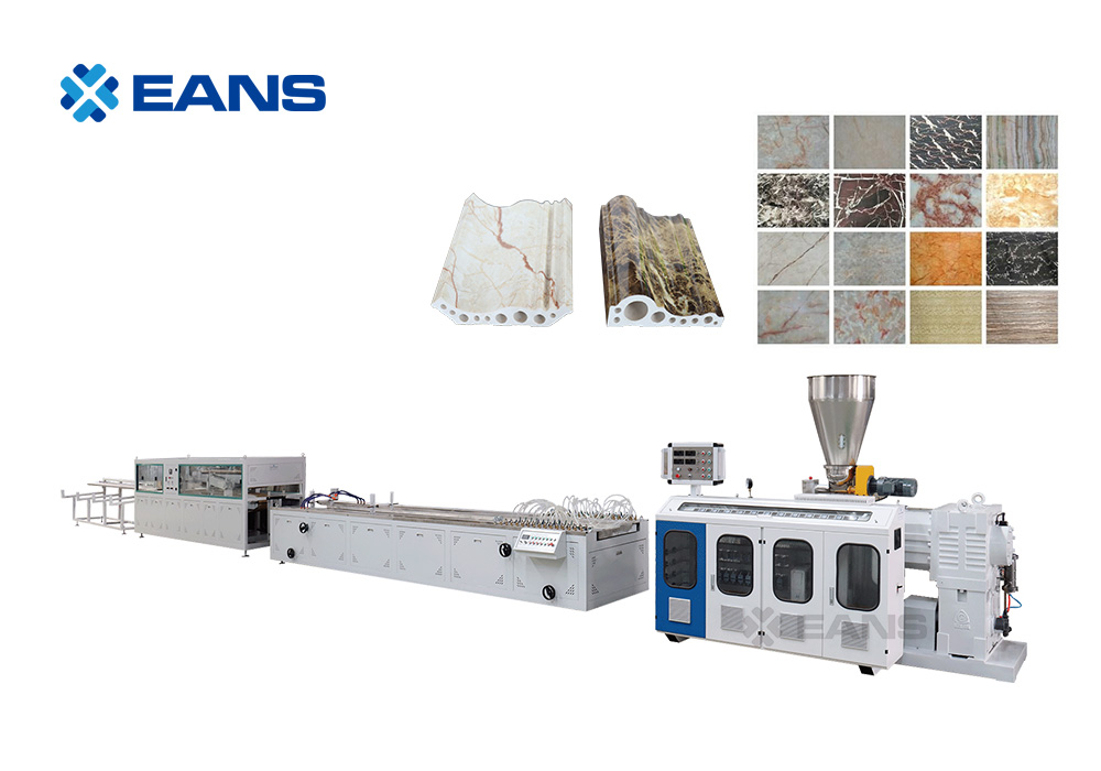 Экструзионная машина для производства профилей из искусственного мрамора из ПВХ